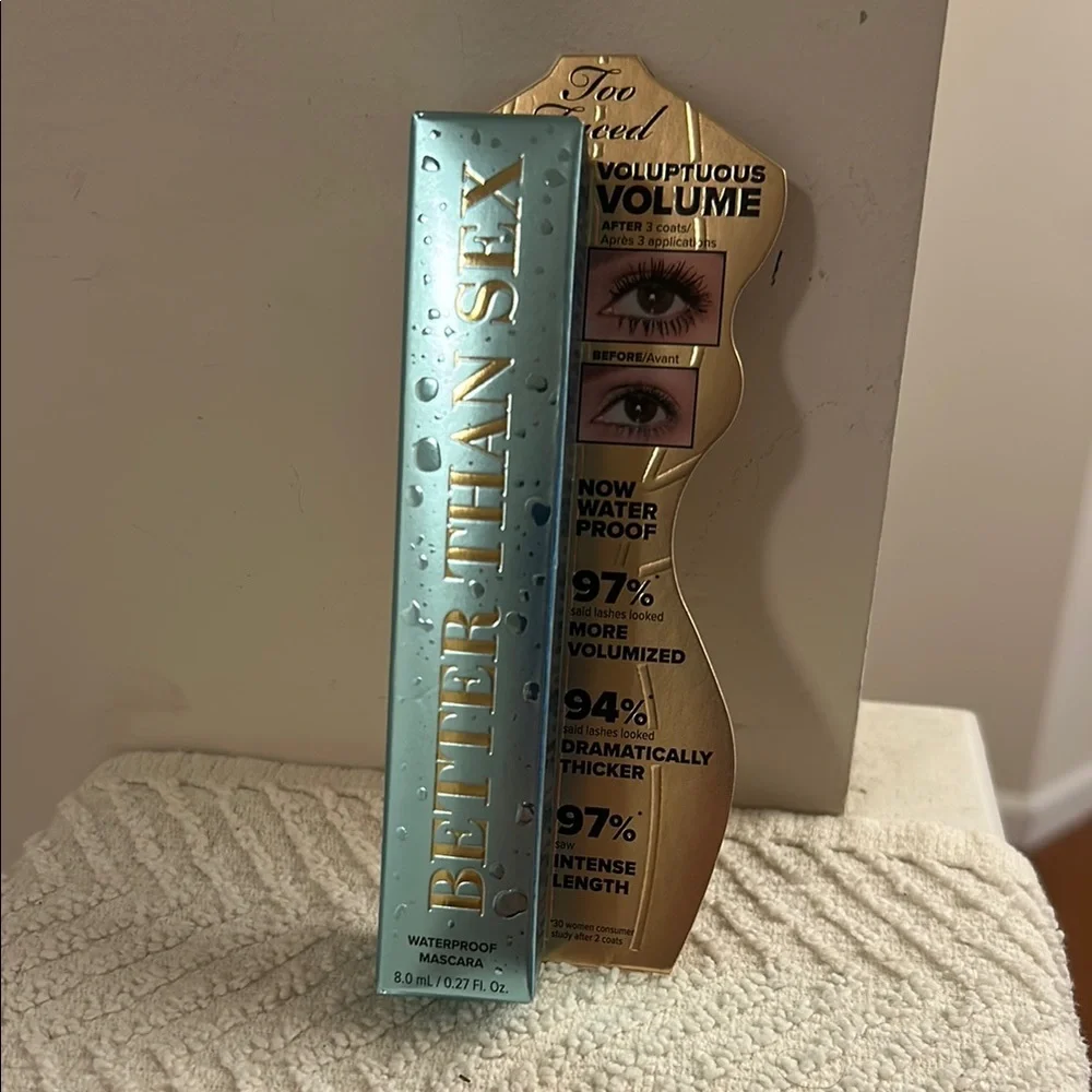 Too Faced Better Than Sex Waterproof Mascara Voluptuous Volume Black 8 oz